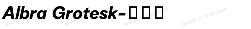 Albra Grotesk字体转换